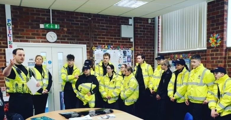 Police Officer talking to MOP