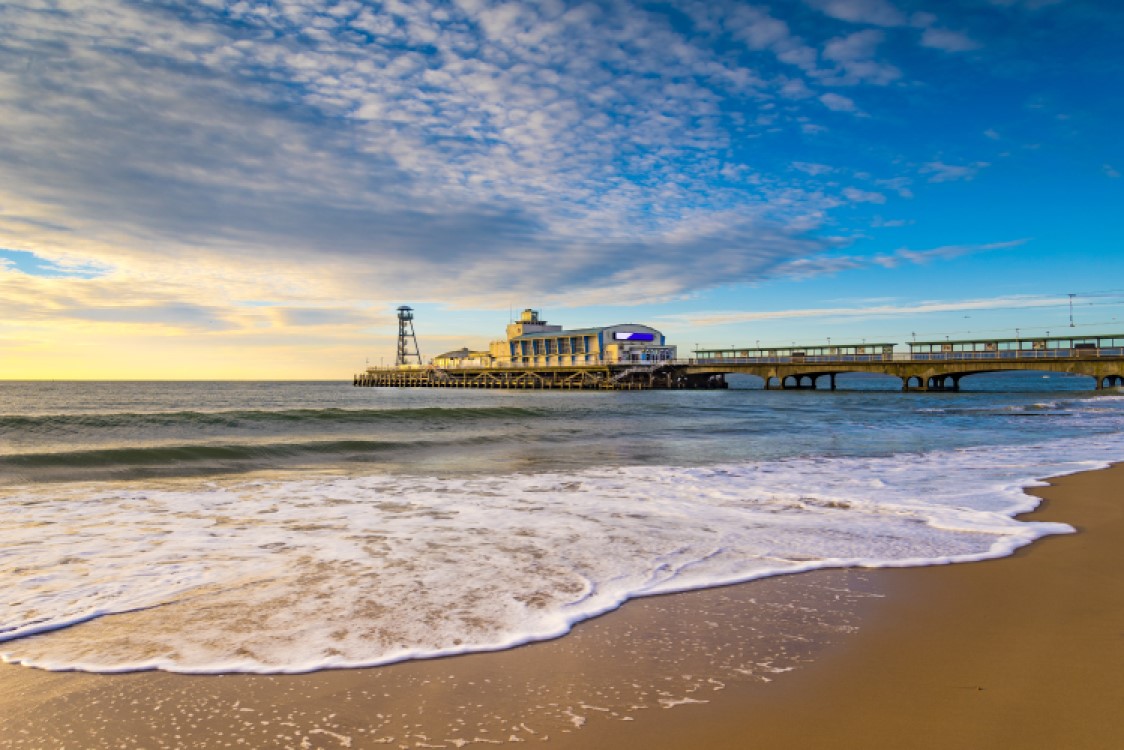 Bournemouth beach and pier